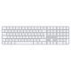 Apple Magic Keyboard con Touch ID e Tastierino Numerico per Mac con chip Apple - Italiano - Tasti Bianchi