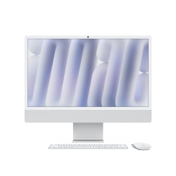 Apple iMac 24" Retina 4.5K, M4 8‑core CPU and 8‑core GPU, 16GB URAM, 256GB SSD (NO Ethernet, NO Touch ID) - Argento