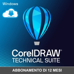 CorelDRAW Technical Suite 2025 - Abbonamento 1 anno per Windows (Inglese)